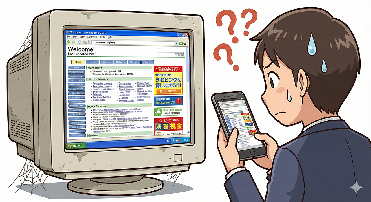 古いホームページ